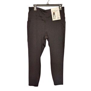 RBX Women’s XL Ankle Length Squat Proof Leggings Pieced Waistband & Side Pockets